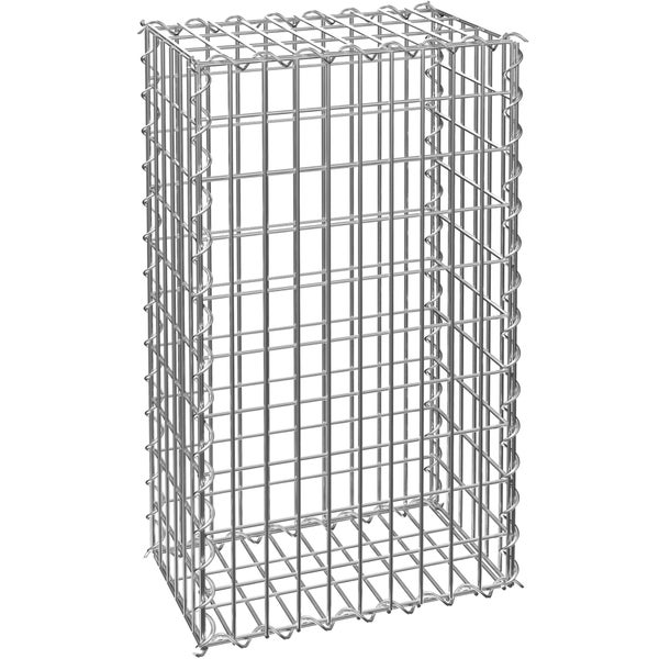 Gabione tectake  Drahtstärke 4 mm rechteckig grau