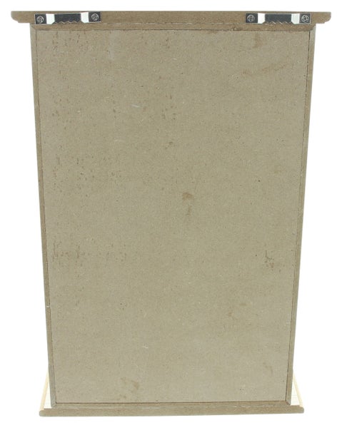 FRANK FLECHTWAREN | Schlüsselbox Black Flowers, MDF, METALL, 20 x 7 x 30 cm