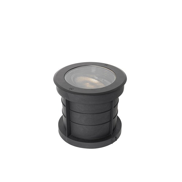 Set van 6 dimbare buiten grondspots zwart IP65 incl LED - Delux Honey