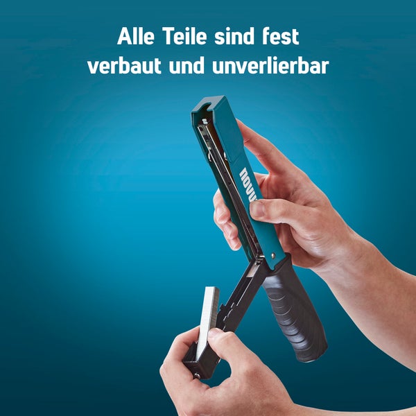 Novus Tools Hammertacker J-033, 6–10 mm Typ G, Premium-Tacker geeignet für Flachdrahtklammern & Folien 030-0452