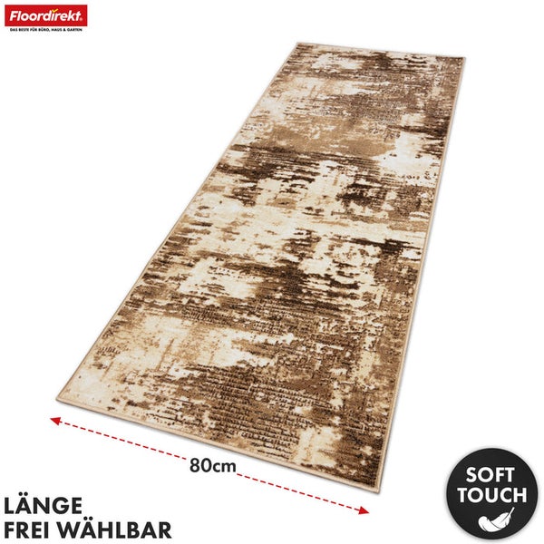 Teppich mit abstraktem Muster, 80 cm breit