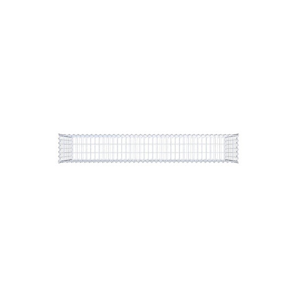 Gabione 200 cm x 100 cm x 30 cm (L x H x T), Maschenweite 5 cm x 10 cm, Spirale