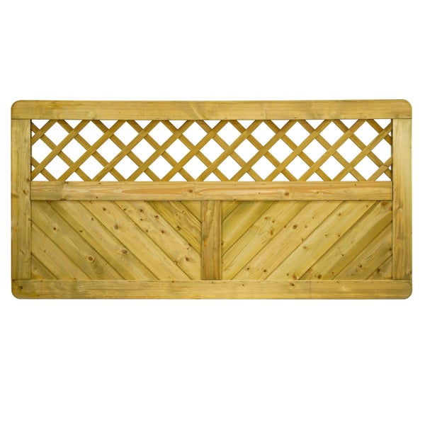 Holzzaunfeld mit Lattenrost