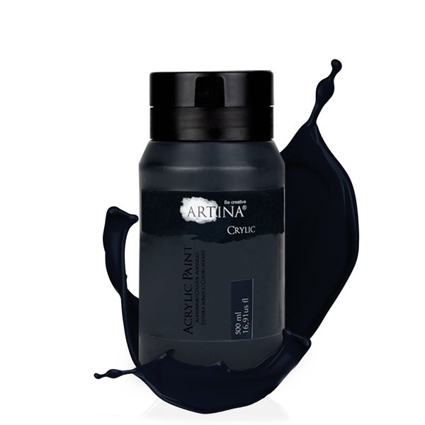Artina Crylic Acrylfarbe 500ml Schwarz