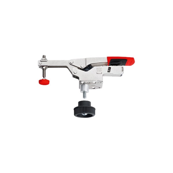 Kniehebelspanner mit Spannschraube und Bedienhebel