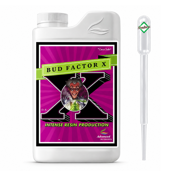 Advanced Nutrients Bud Factor X Pflanzendünger in einer Flasche mit Pipette
