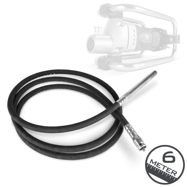 Sechs Meter langer Schlauch für Betonverdichter