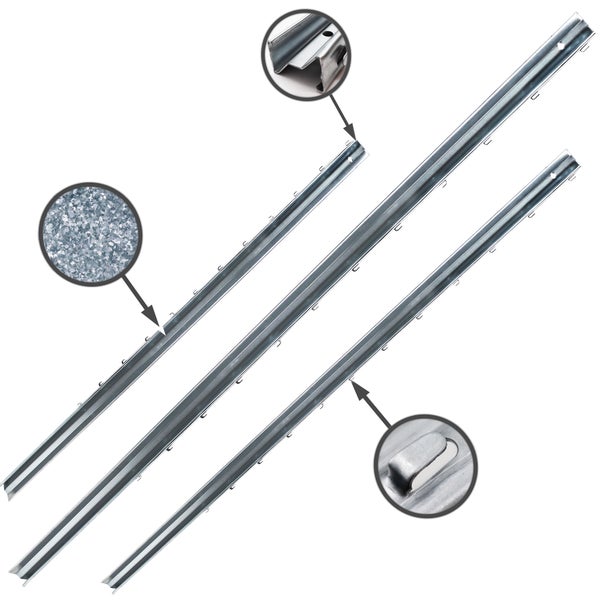 150m Wildzaun Forstzaun Weidezaun 180/24/15 Schwere Ausführung+ Z-Profil Zaunpfosten 2,3m lang