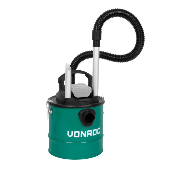 VONROC Aschesauger 20V - 12L Tank | Exkl. Akku und Schnellladegerät