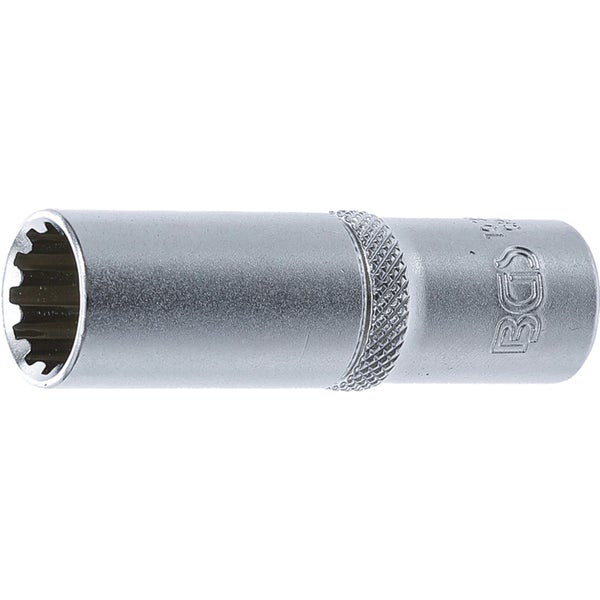 BGS Steckschlüssel-Einsatz Gear Lock tief Antrieb Innenvierkant 10 mm (3/8) SW 13 mm - 10353