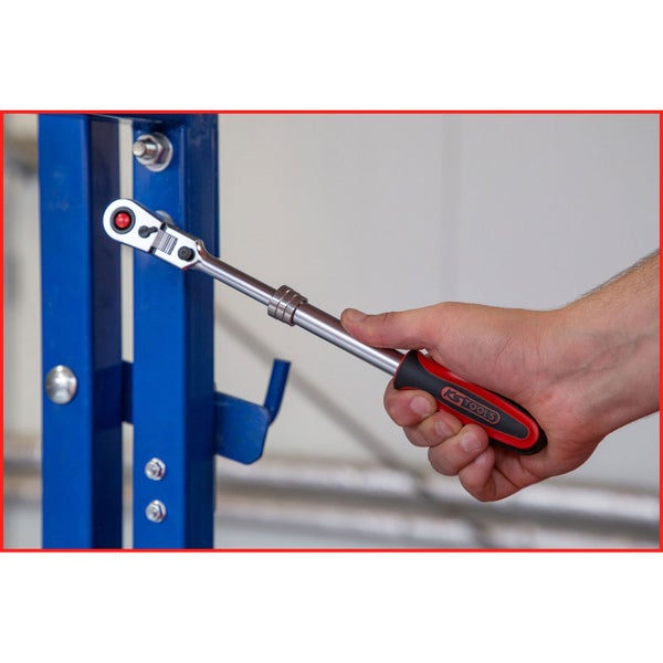 KS TOOLS 3/8 SlimPOWER Teleskop-Gelenk-Umschaltknarre 72 Zahn - 914.3820