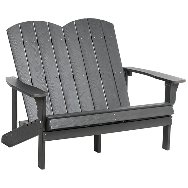 Doppelsitzer Adirondack Gartenbank aus Kunststoff