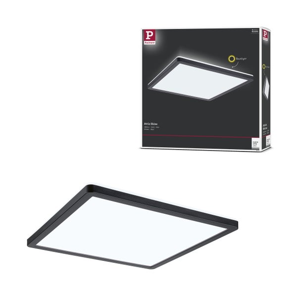 LED Panel Atria Shine Backlight eckig 293x293mm 16W 1600lm 4000K Schwarz