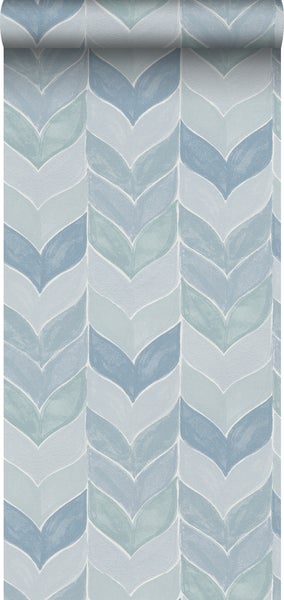 Sanders und Sanders Tapete grafisches Motiv Blau - 53 cm x 10,05 m - 640738