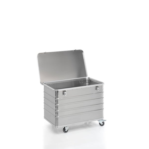 Sortimo L-BOXX Werkzeugkoffer aus schwarzem Kunststoff mit Tragegriffen und Verschlussclips.