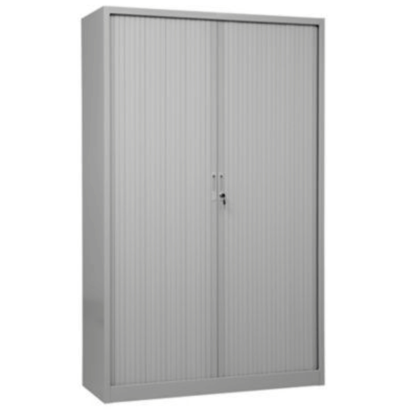 PROREGAL Rollladenschrank Weasel 5 Ordernhöhen HxBxT 195 x 120 x 46 cm Grau