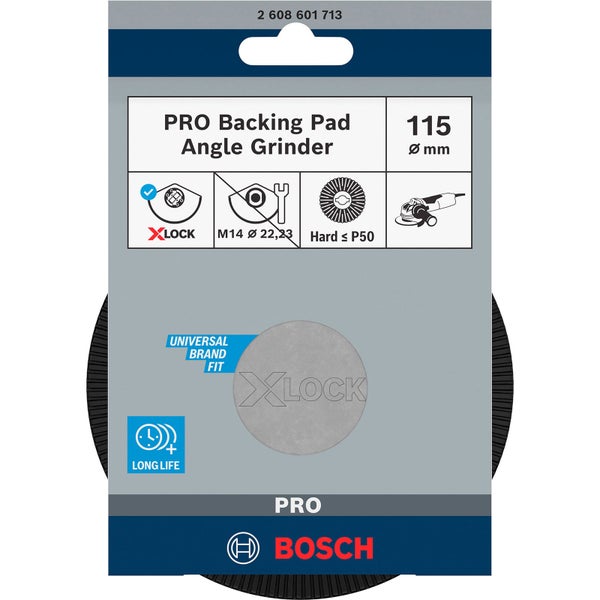 Bosch PRO Schleifteller für Winkelschleifer, 115 Millimeter Durchmesser