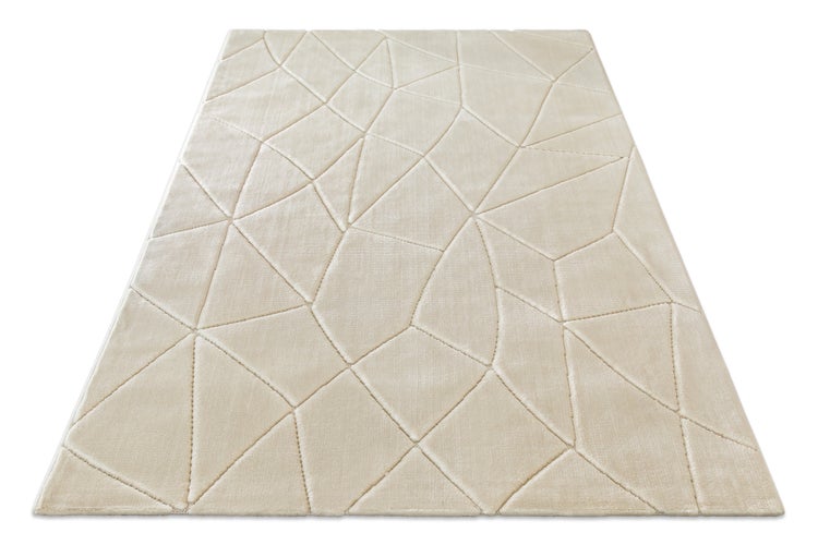 Kurzflorteppich Sand Beige Unplugged WECONhome 80x150 cm