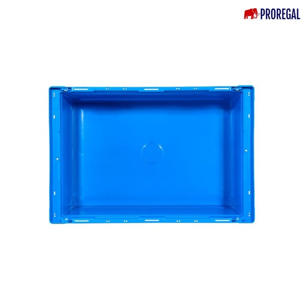 PROREGAL Conical Mehrweg-Stapelbehälter mit Stapelbügel Grau HxBxT 17,3 x 40 x 60 cm 29 Liter Lagerbox Eurobox Transportbox