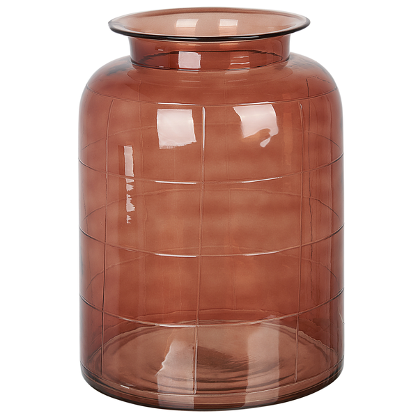 Blumenvase VINDALOO Glas 35 cm Goldbraun