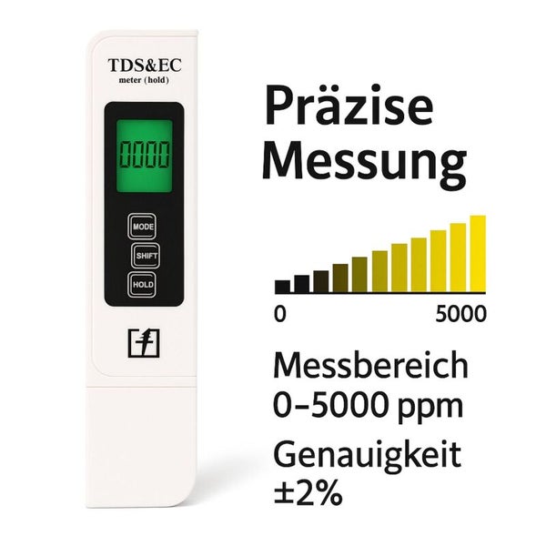TDS und EC Messgerät mit Digitalanzeige