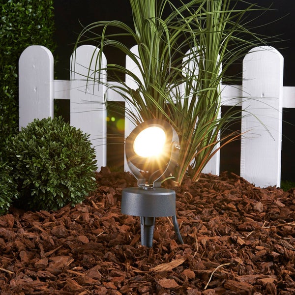 Lucande LED Gavin in Schwarz aus Aluminium (1 flammig, )