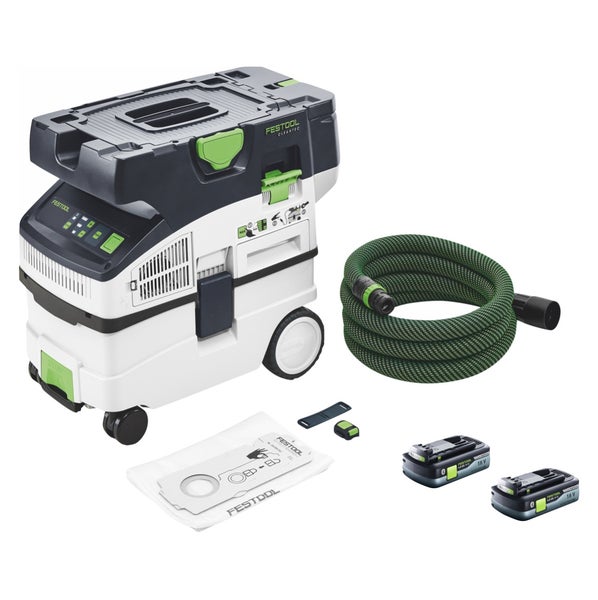 Festool CTLC MIDI Akku Absaugmobil 36 V ( 2x 18 V ) Staubkl. L + 2x Akku 4,0 Ah - ohne Ladegerät