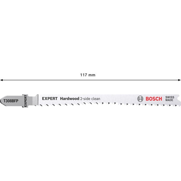 Bosch Stichsägeblatt Expert Hardwood, Länge 117 mm