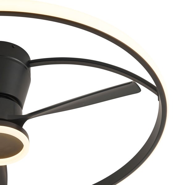 Deckenventilator mit integrierter LED Beleuchtung in modernem Design
