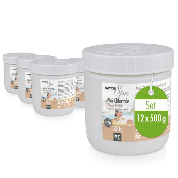 Bayzid Spa Mini Chlor Tabletten 12 mal 500 Gramm Set