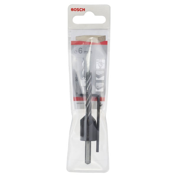 Bosch Holzspiralbohrer mit 90°-Senker 6 mm - 2608596393