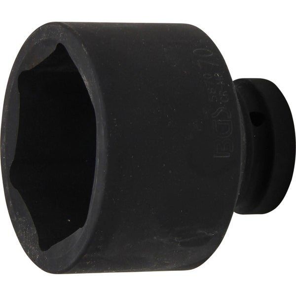 BGS Kraft-Steckschlüssel-Einsatz Sechskant Antrieb Innenvierkant 25 mm (1) SW 70 mm - 5870
