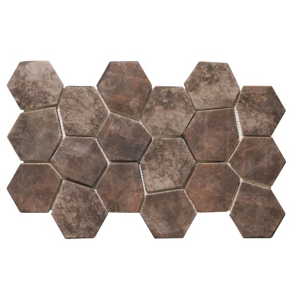 Mosaikfliese in Hexagonform
