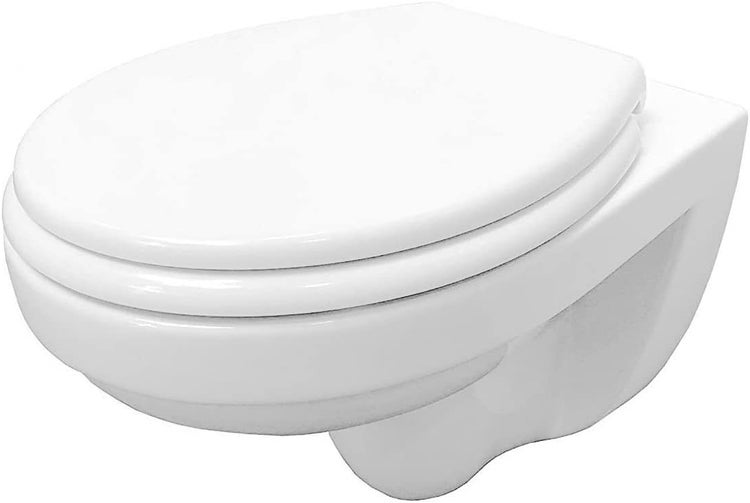 Wand-WC ADOB Tiefspüler ohne Spülrand wassersparend inkl. Schallschutzmatte inkl. WC-Sitz mit Absenkautomatik