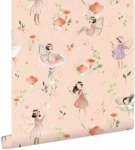 ESTAhome Tapete Elfen Rosa - 50 x 900 cm - 131341