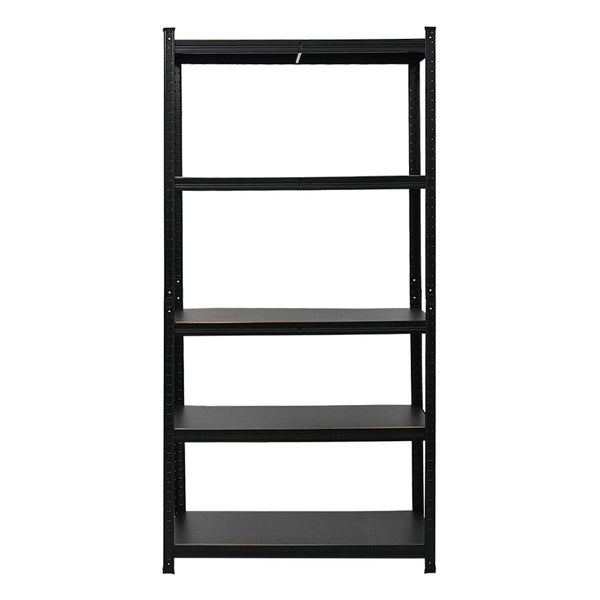 Berlinlodge Mega Deal 4x Wohnregal Ragnar, HxBxT 180x90x40cm, Fachlast 100kg, Matt Shwarz, Bücherregal, Standregal, Büroregal für Wohnzimmer