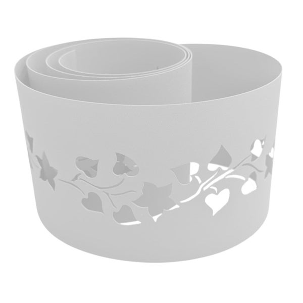 Pflanzmanschette mit Blätter- und Herzmuster