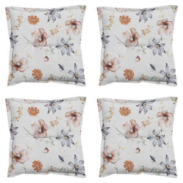 Sitzkissen Florina natur - Ca. 50x50 cm - 4er-Set