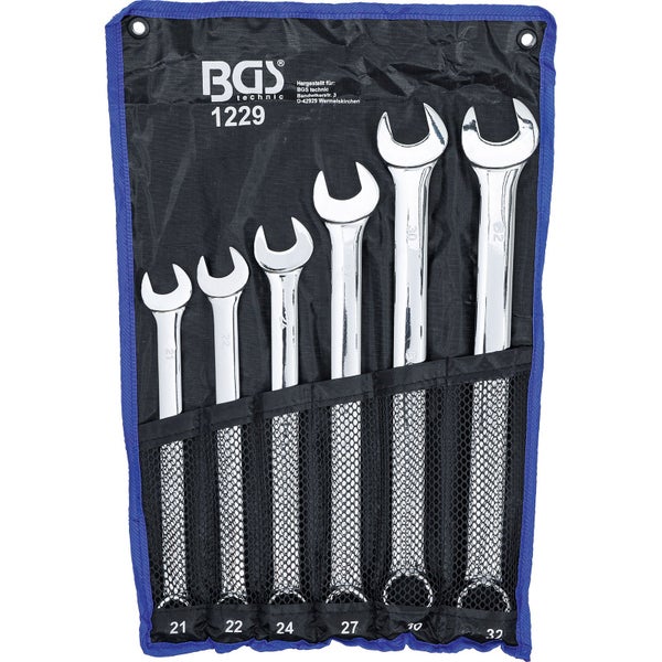 BGS Maul-Ringschlüssel-Satz extra lang SW 21 - 32 mm 6tlg. - 1229