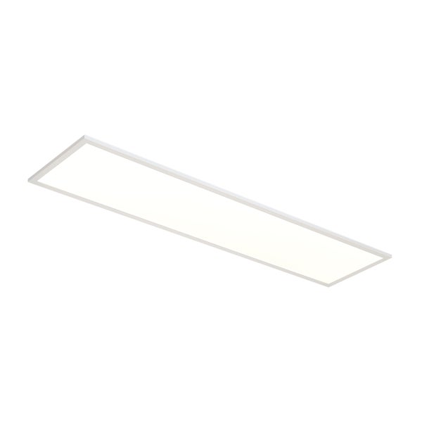 Rechteckiges LED-Panel in flacher Bauweise für Decken- oder Wandmontage.