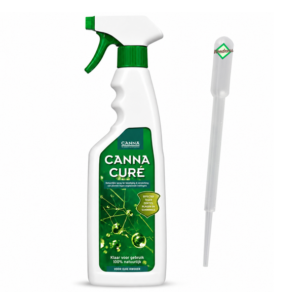 Canna Cure Pflanzenschutzspray in der Sprühflasche inklusive Dosierpipette