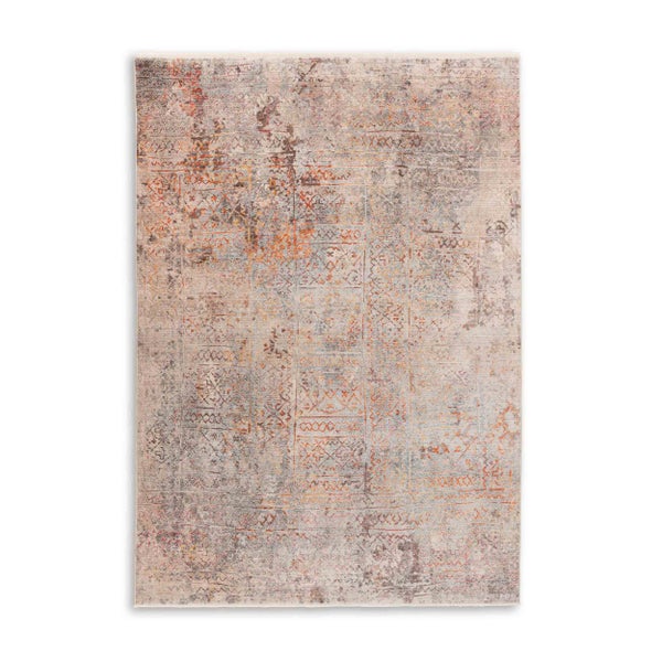 Teppich mit Vintage Muster und ethnischem Design, rechteckig.
