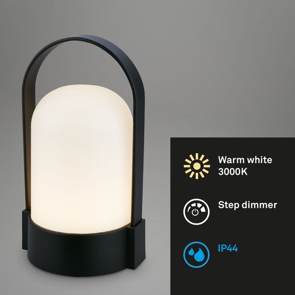 LED Tischlampe Akku LED Tischleuchte Dimmbar Kabellos Touch Terrasse Warmweiß