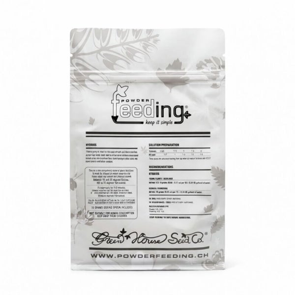 Packung mit Powder Feeding Dünger