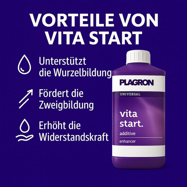 Plagron Vita Start Universal Zusatzstoff zur Unterstützung der Wurzelbildung, Förderung der Zweigbildung und Erhöhung der Widerstandskraft