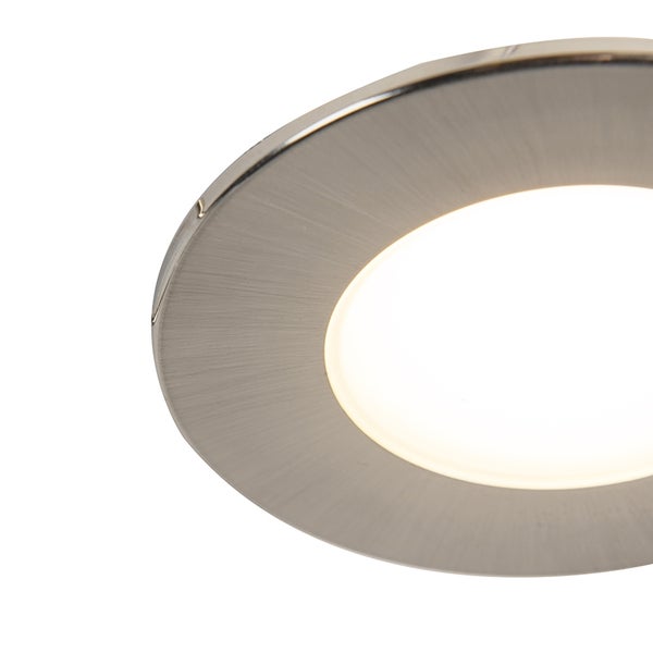 3er Set Einbaustrahler Rundstahl inkl. LED IP65 - Simply