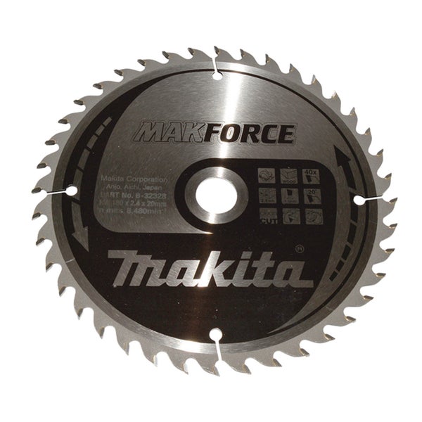 Makita MAKFORCE Sägeblatt 180x20x40Z - B-32328