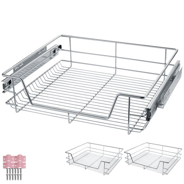 Drahtkorb mit Auszugsschienen für Küchenschränke