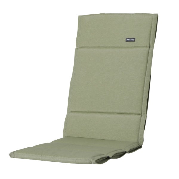 Hochlehnerauflage Fiber Deluxe Panama Salbei - Ca. 125x50 cm - 4er-Set