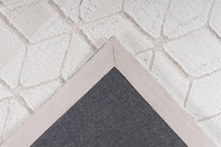 Kurzflor Teppich Splendora Weiß / Creme Modern, Klassisch 120 x 160 cm